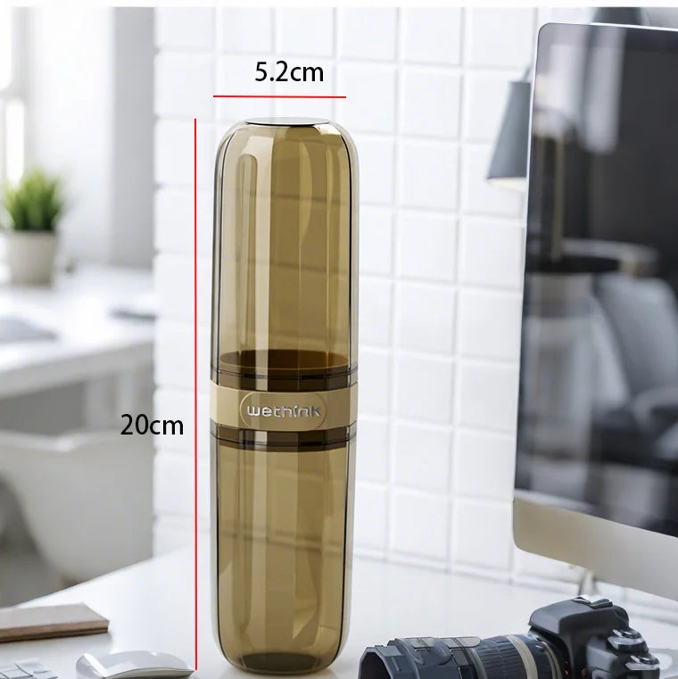 Tandborst- och Tandkrämshållare - För Badrum och Resa