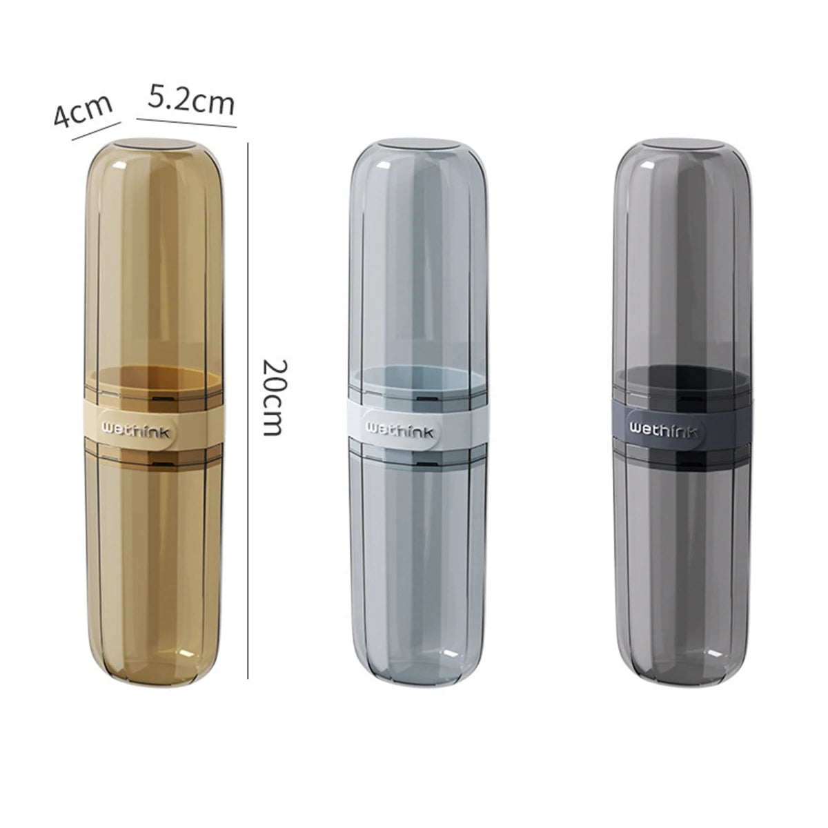Tandborst- och Tandkrämshållare - För Badrum och Resa