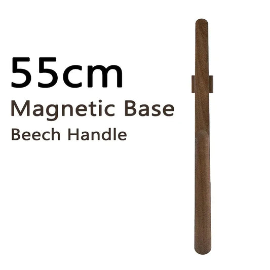 Långt Skohorn med Trähandtag - 55cm Magnetiskt